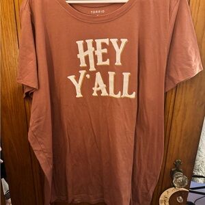 Torrid Slim Fit Brown Tee